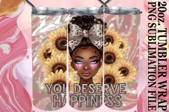 PRESENT OF ADVENTURE 20oz TUMBLER WRAP, Afro Woman Product Image 1