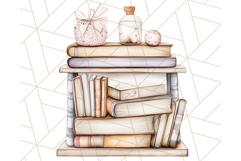 Cozy Book Lover Clipart PNG, Aesthetic Reading Graphics Product Image 3
