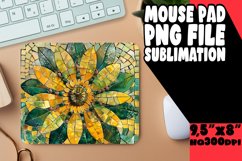 Glitter Flower Mosaic Mouse Pad Art PNG Product Image 1