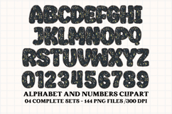 Fall Autumn Alphabet png clipart, fall autumn letters doodle Product Image 5