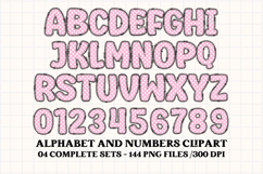Birthday Girl Alphabet, birthday girl letters doodle clipart Product Image 5