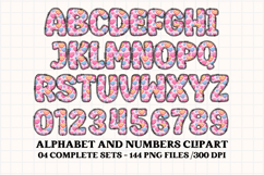Valentine Alphabet Clip Art, valentines day letters doodle Product Image 5