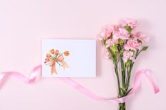 Peach Tulip Coquette Bow Clipart Product Image 10