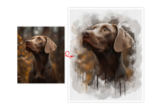 Dog Watercolor Photo Effect Product Image 1