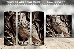 3D Owl Tumbler Sublimation Bundle - 3D Owl Tumbler Wrap Product Image 2