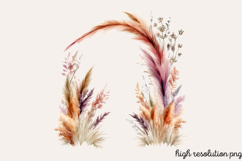 Boho Dusty Blue Easter Clipart PNG Product Image 1