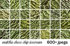 Matcha Digital Papers &amp; Cliparts Mega Bundle | Green Tea Product Image 13