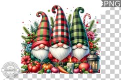 Christmas Gnome Sublimation - Clipart PNG Design Product Image 1
