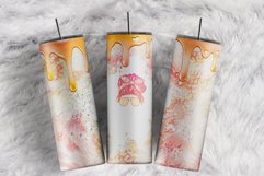 Name tumbler wrap Orange Leopard print 20oz tumbler designs Product Image 1