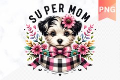 Super MOM Sublimation - Mother&#039;s Day Clipart PNG Design Product Image 1