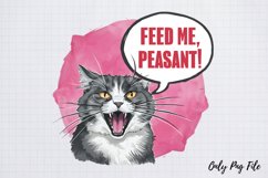 Sarcastic Cat Quotes Sublimation, Sarcastic Quotes Png Product Image 2