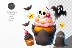 Halloween clipart, Muffin clipart, Autumn clipart Product Image 1
