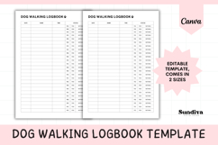 Dog Walking Logbook Template 1 | Simple Grid Product Image 1