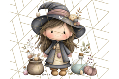 Spooky Little Witches Halloween Clipart PNG Product Image 3