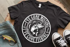 Funny Fishing Svg - If I've gone missing I've gone Fishing Product Image 5