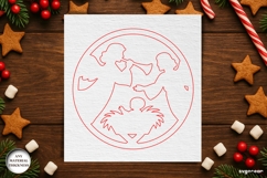 Nativity Coffee Coasters SVG Bundle | Drink Coaster | SVG Product Image 15