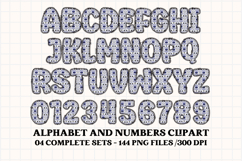 POLICE Alphabet &amp; Numbers Clipart Classroom PNG Bundle Product Image 5