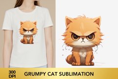 Sarcastic Dark Orange Grumpy Cat, Grumpy Cat sublimation Product Image 1