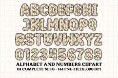 Christmas Alphabet png clipart, christmas letters doodle Product Image 5