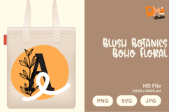 Blush Botanics Boho Floral Monogram Product Image 1