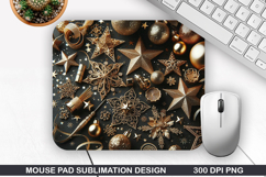 Christmas Mouse Pad Sublimation, Christmas Mouse Pad PNG Product Image 1