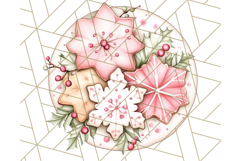 Christmas Cottagecore Kitchen Clipart PNG, Holiday Decor Product Image 3