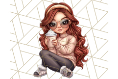 Sassy Mom Coffee PNG Clipart, Messy Bun Mom Life PNGs Product Image 3