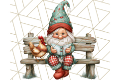 Farmer Gnome Clipart, Cute Farm Gnomes PNG Illustrations Product Image 3