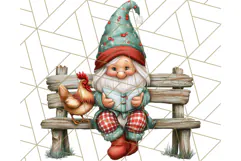Farmer Gnome Clipart, Cute Farm Gnomes PNG Illustrations Product Image 3