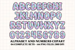 Rainbow Animal Alphabet png clipart, animal letters doodle Product Image 5