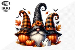 Halloween Gnomes Sublimation - Clipart PNG Design Product Image 1