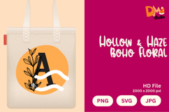 Hollow &amp; Haze Boho Floral Monogram Product Image 1