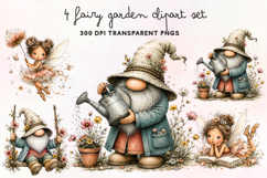 Fairy Garden Clipart PNG Product Image 1