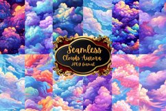 Clouds Aurora Seamless Digital Paper Product Image 1