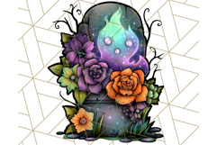 Enchanted Graveyard Halloween PNG Clipart Product Image 3