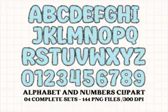 Unicorn Alphabet png clipart, unicorn letters doodle Product Image 5