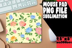 Spring Pastel Boho Mouse Pad Blossom Design PNG Product Image 1