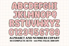 Christmas Alphabet png clipart, christmas letters doodle Product Image 5
