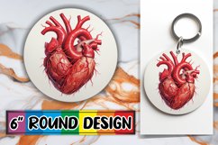 Sublimation Delight with Heart Ornaments Product Image 1