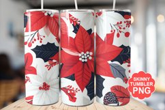 Christmas Flowers Tumbler | Christmas Tumbler Wrap Product Image 1