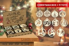 Christmas Box Laser Cut | 11 Christmas Toys | Glowforge Product Image 7