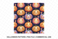 Halloween Pumpkin Pattern Png | Sublimation | Digital Paper Product Image 1