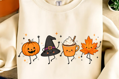Fall Halloween Pumpkin Ghost Friends PNG, Halloween Ghost Product Image 7