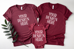 Christmas Family Matching Group Flat Lay T-Shirt Mockups Product Image 1