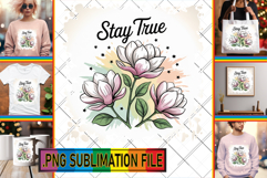 Unique Tote Bag Art Ideas, Flowers Quote Product Image 1