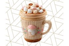 Fall Coffee Cup Clipart PNG, Autumn Mugs, Cozy Drinks Png Product Image 3