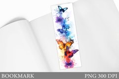Butterfly Bookmark Sublimation. Butterflies Bookmark Design Product Image 1