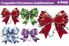 Coquette Christmas Sublimation Clipart PNG Product Image 1
