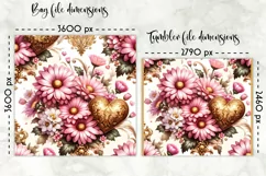 Vintage Floral Lunch Bag Design | Baroque Flowers Lunch Bag Product Image 2
