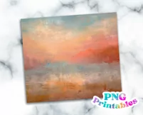 Minimalist Abstract Painting 20 oz Skinny Tumbler Wrap Product Image 2